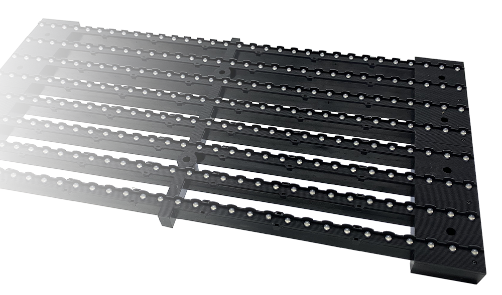 Thiết kế module đơn giản và những hạt đèn LED DIP gia công chắc chắn.