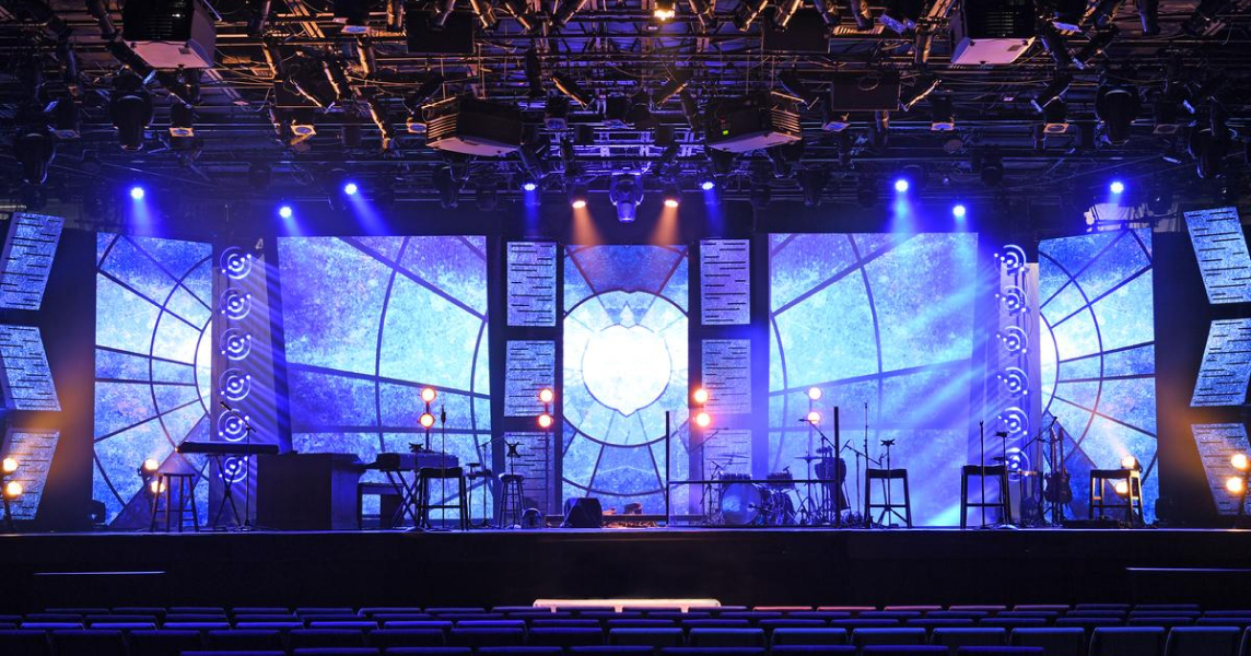 Màn hình LED trong suốt sử dụng cho sân khấu, sự kiện