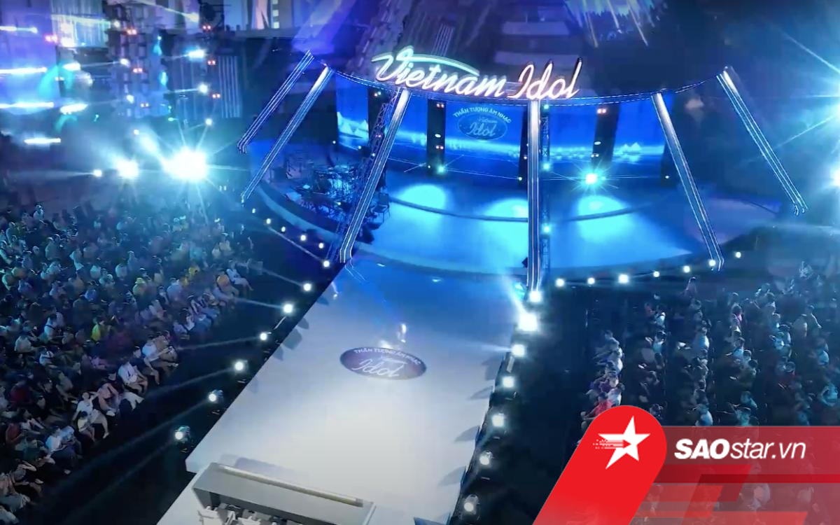 Sân khấu kết hợp giữa màn hình, âm thanh và ánh sáng đầy hoành tráng của sân khấu Vietnam Idol 2023